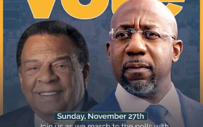 Join us as we march to the Polls with Reverend Senator @raphaelwarnock and @andrewyoungfoundation