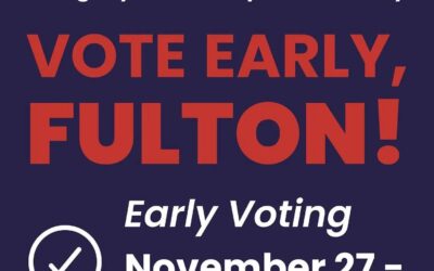 Reposted from @fultoninfo Early voting for the General Election Runoff will take place from Sunday,