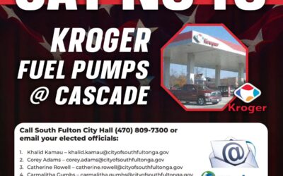 Say no to @Kroger fuel pumps at Cascade and 285. Join your neighbors today at 5pm at the Evelyn Lowe